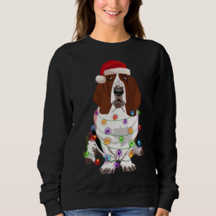 Basset Hound Weihnachtslicht Weihnachtslicht Weihn Sweatshirt