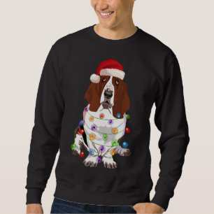 Basset Hound Weihnachtslicht Weihnachtslicht Weihn Sweatshirt