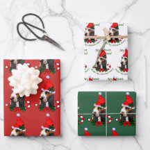 Basset Hound Weihnachtsmannmütze Weihnachten