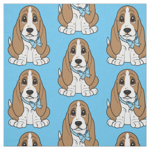Basset Hound-Welpe Stoff