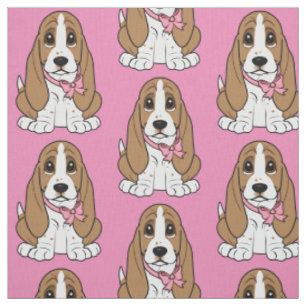 Basset Hound-Welpe Stoff
