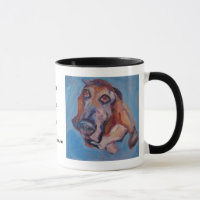 Basset Hound WOOF ! Tasse • Portraits d'animal