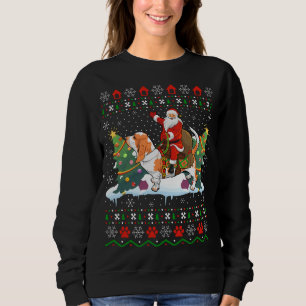 Basset Hound Xmas Weihnachtsfeier Weihnachtsfeier  Sweatshirt