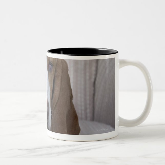 Basset Hound Zweifarbige Tasse (Rechts)