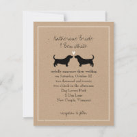 Basset Hounds Hochzeitseinladung