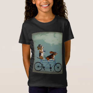 Basset-Hund Tandem T-Shirt