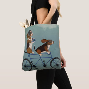 Basset-Hund Tandem Tasche