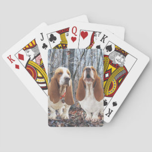 Basset im Holz Spielkarten