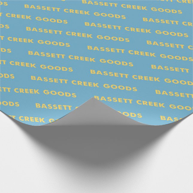 Basset-Nebenfluss-Waren irgendeine Gelegenheit Geschenkpapier (Ecke)