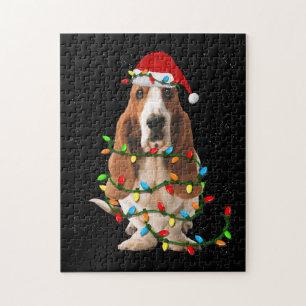 Basset-Weihnachten lustige Basset-Hund-Liebe