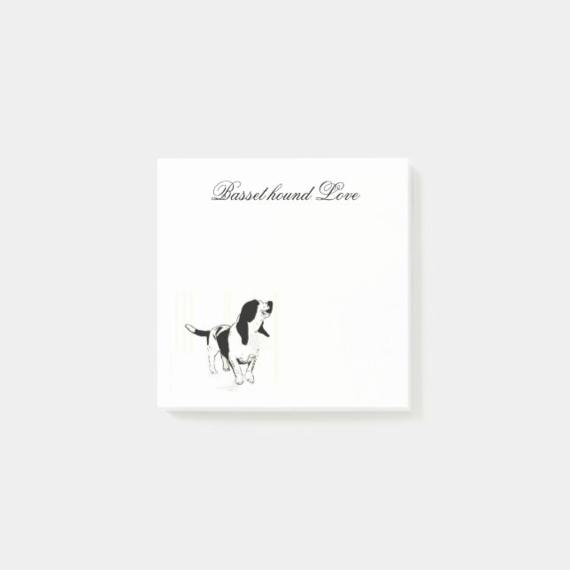 Bassetpost-itanmerkungen Post-it Klebezettel (Vorderseite)