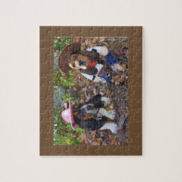 Bassetwelpenpuzzlespiel