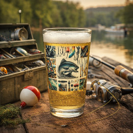 Bassfisch von Fanggerät Glas