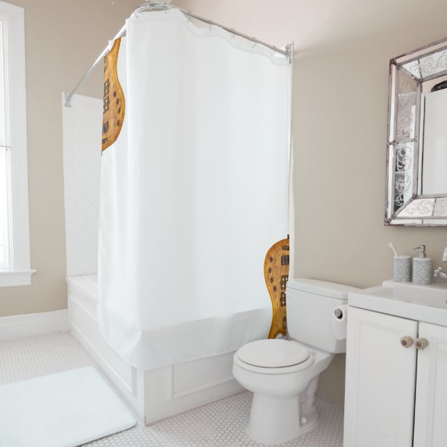 Bassgitarre... Duschvorhang (Beispiel)