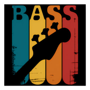Bassgitarre Poster
