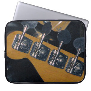 Bassgitarre-Tuning-Pegs Laptopschutzhülle