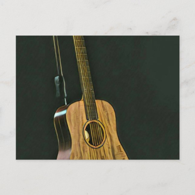 Bassgitarrist Postkarte (Vorderseite)