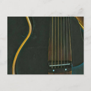 Bassgitarrist Postkarte