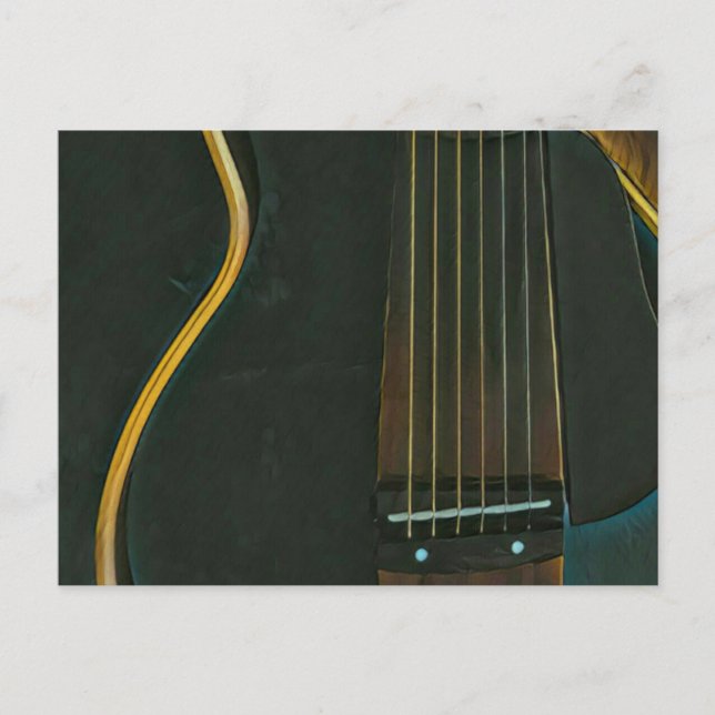 Bassgitarrist Postkarte (Vorderseite)