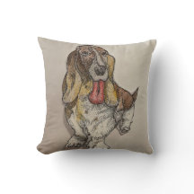 Bassie Throw Pillow