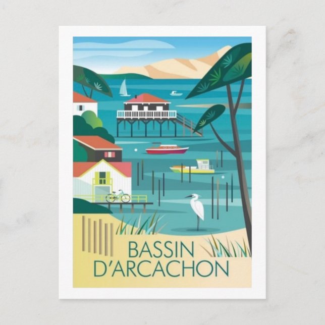 Bassin D'Arcachon, France Carte postale (Devant)