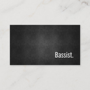 Bassist Cool Black Metal Einfachheit Visitenkarte