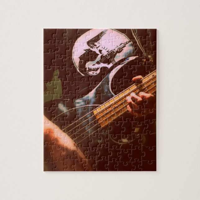 Bassist-Fotopuzzlespiel (Vertikal)