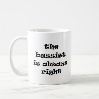 bassiste toujours droit tasse à café