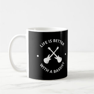 Bassisten Geschenke Leben ist besser mit Bassist Kaffeetasse