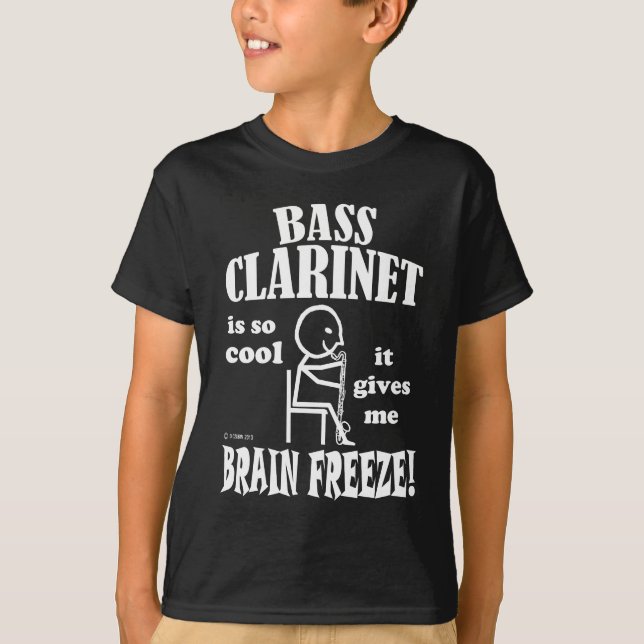 Bassklarinette, Brain Freeze T-Shirt (Vorderseite)