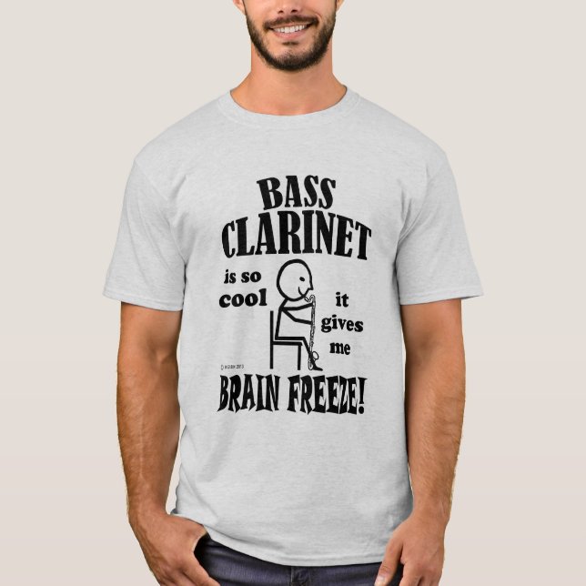 Bassklarinette, Brain Freeze T-Shirt (Vorderseite)