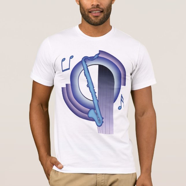 Bassklarinette Deco2 T-Shirt (Vorderseite)