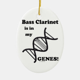 Bassklarinette in meinen Genen Keramikornament