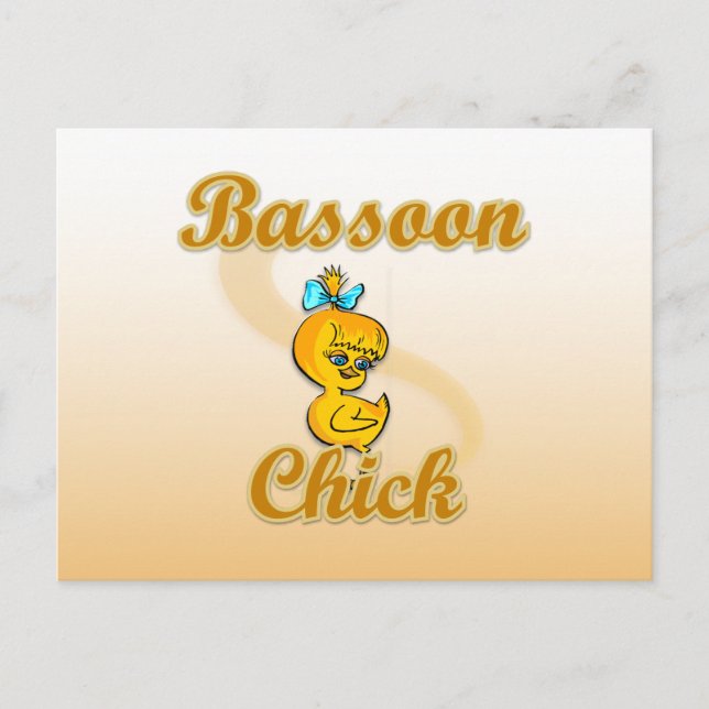 Bassoon Chick Postkarte (Vorderseite)