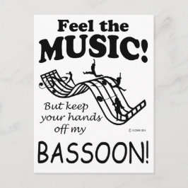 Bassoon fühlt sich wie Musik Postkarte