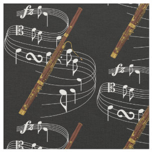 Bassoon-Gewebe - Dunkelheit Stoff