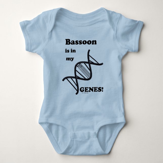 Bassoon in meinen Genen Baby Strampler (Vorderseite)