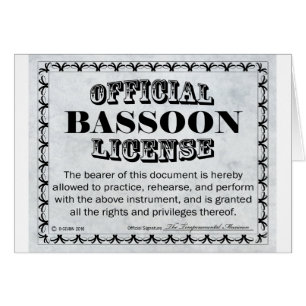 Bassoon-Lizenz
