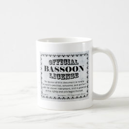 Bassoon-Lizenz Kaffeetasse