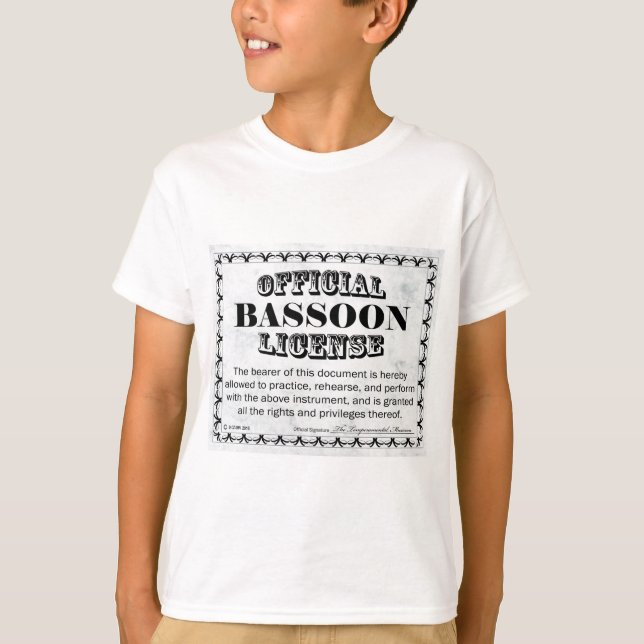 Bassoon-Lizenz T-Shirt (Vorderseite)