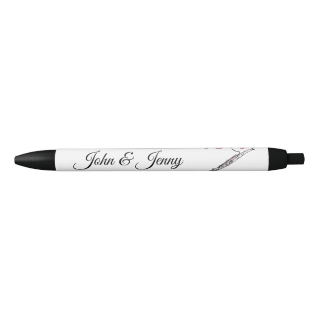 Bassoon Musician Custom Wedding Gefallen Geschenk Kugelschreiber (Vorderseite)