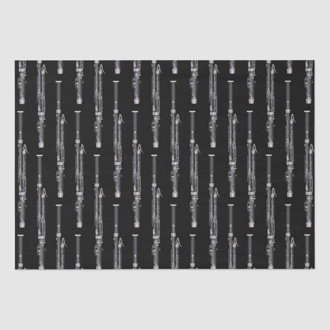 Bassoon Musician Music Teacher Woodwind Seidenpapier (Vorderseite)