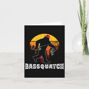 Bassquatch lustiger Bass-Angelfischsee Angeln Karte