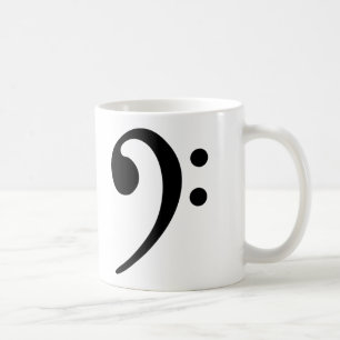 Bassschlüssel Kaffeetasse