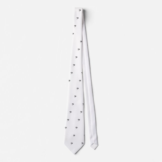 Bassschlüssel-Krawatte Krawatte (Vorderseite)