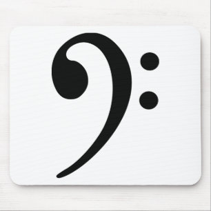 Bassschlüssel Mousepad