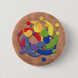 Bassschlüssel-Regenbogen-Ball-Puzzlespiel Button
