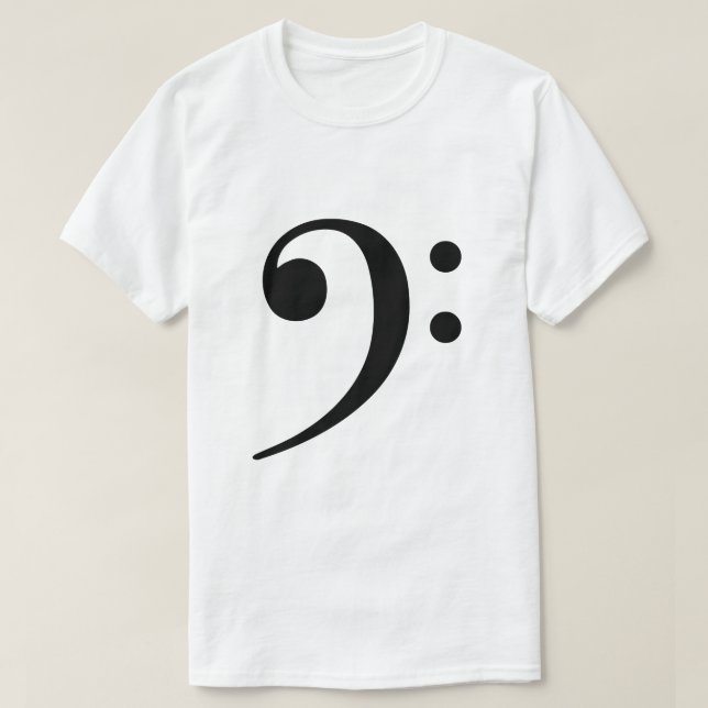 Bassschlüssel T-Shirt (Design vorne)