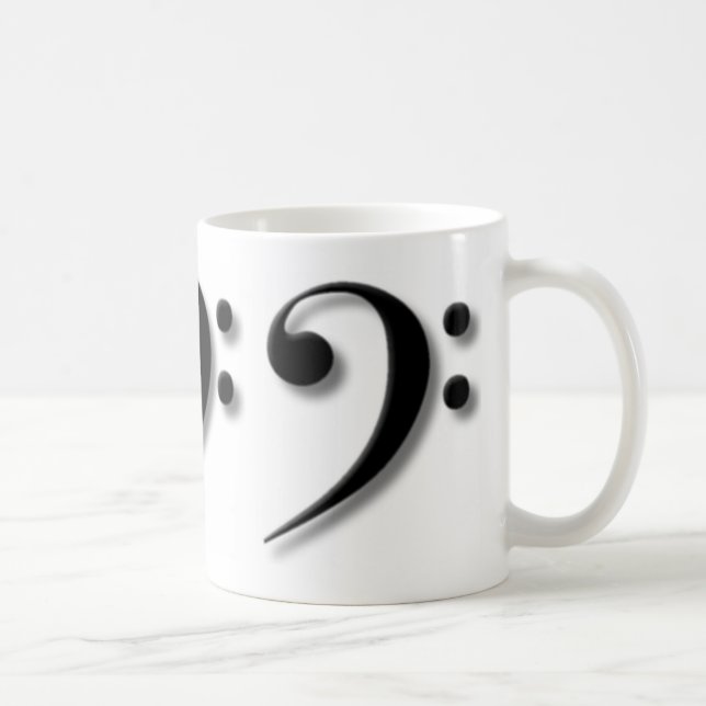 Bassschlüssel-Tasse Kaffeetasse (Rechts)