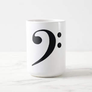 Bassschlüssel-Tasse Kaffeetasse